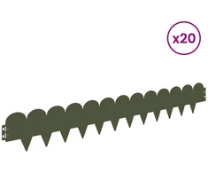 Vejo kraštas 20 pcs 103 x 15 cm Plienas Alyvuogių žalia