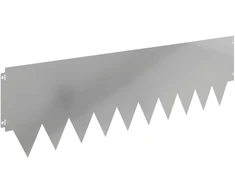 Vejo kraštas 20 pcs 103 x 30 cm metalas Sidabrinė