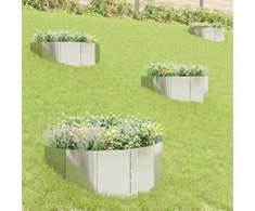 Vejo kraštas 4 pcs 100 x 45 cm Plienas Sidabrinė