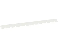 Vejo kraštas 50 pcs 102 x 4 x 4 cm Plienas Balta