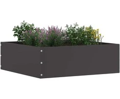 Vejo kraštas 6 pcs Juoda 40 x 40 x 13 cm Plienas
