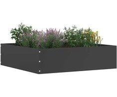 Vejo kraštas 6 pcs Juoda 50 x 50 x 13 cm Plienas