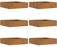Vejo kraštas 6 pcs Rūdijanti 50 x 50 x 13 cm