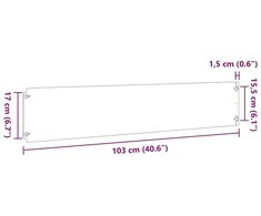 Vejos apvadai 30 vnt 20x103 cm Cinkuotas plienas
