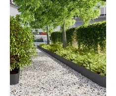 Vejo kraštas 30 pcs 20 x 103 cm Šaltai valcuotas plienas Juoda