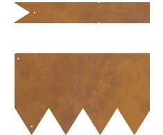 Vejo kraštas 20 vnt. 100 x 0,05 x 15 cm Rūdijanti