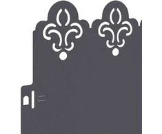 Vejos borteliai 30 vnt. 103 x 0,05 x 22 cm Plienas Antracito