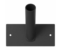 Vėliavos Stiebo Laikiklis Juoda 13 x 6 x 0,2 cm Plienas