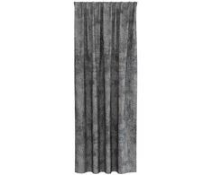 Aksominio tipo užuolaidos 2 pcs Pilka 225 x 140 cm Aksomas