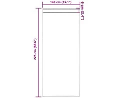 Aksominio tipo užuolaidos 2 vnt. Ruda 225 x 140 cm Aksomas