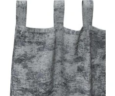 Aksominio tipo užuolaidos 2 pcs Sidabrinė Pilka 140 x 140 cm