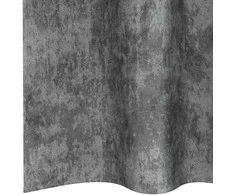 Aksominio tipo užuolaidos 2 pcs Pilka 140 x 140 cm Aksomas