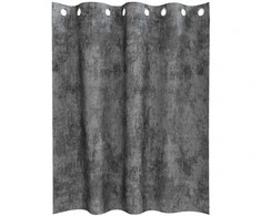 Aksominio tipo užuolaidos 2 pcs Pilka 140 x 140 cm Aksomas