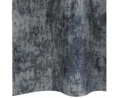 Aksominio tipo užuolaidos 2 pcs Sidabrinė Pilka 245 x 140 cm