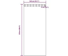 Aksominio tipo užuolaidos 2 pcs šampano 225 x 140 cm Aksomas