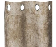 Aksominio tipo užuolaidos 2 pcs šampano 225 x 140 cm Aksomas