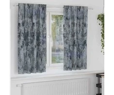 Aksominio tipo užuolaidos 2 pcs Sidabrinė Pilka 175 x 140 cm