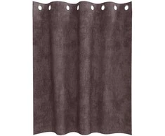 Aksominio tipo užuolaidos 2 pcs Ruda 140 x 140 cm Aksomas