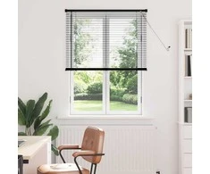 Venecijos žaliuzės Juodas 150 x 100 cm PVC