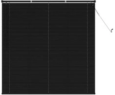 Venecijos žaliuzės Juodas 150 x 150 cm PVC
