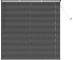 Venecijos žaliuzės Sidabrinė Pilka 150 x 150 cm 25 mm PVC