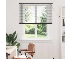 Venecijos žaliuzės Sidabrinė Pilka 150 x 110 cm PVC