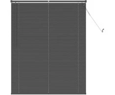 Venecijos žaliuzės Sidabrinė Pilka 150 x 120 cm 25 mm PVC