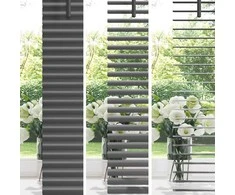 Venecijos žaliuzės Sidabrinė Pilka 213 x 110 cm 25 mm PVC