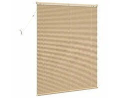 Venecijos žaliuzės Šviesiai ruda su raštu 150 x 110 cm PVC