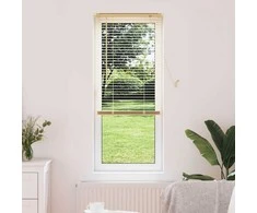 Venecijos žaliuzės Šviesiai ruda su raštu 150 x 40 cm PVC