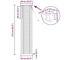 Venecijos žaliuzės Šviesiai ruda su raštu 213 x 60 cm 25 mm PVC