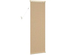 Venecijos žaliuzės Šviesiai ruda su raštu 150 x 60 cm 25 mm PVC