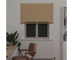 Venecijos žaliuzės Šviesiai ruda su raštu 150 x 120 cm 25 mm