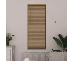 Venecijos žaliuzės Šviesiai ruda su raštu 150 x 50 cm 25 mm PVC