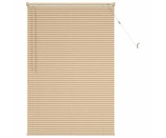 Venecijos žaliuzės Šviesiai ruda su raštu 150 x 100 cm PVC