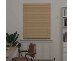 Venecijos žaliuzės Šviesiai ruda su raštu 150 x 100 cm 25 mm