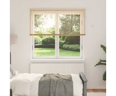 Venecijos žaliuzės Šviesiai ruda su raštu 150 x 130 cm PVC