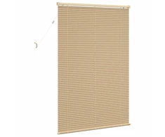 Venecijos žaliuzės Šviesiai ruda su raštu 150 x 90 cm PVC