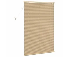 Venecijos žaliuzės Šviesiai ruda su raštu 150 x 80 cm PVC