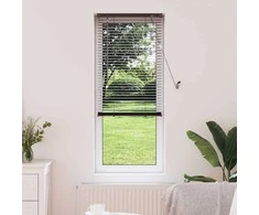 Venecijos žaliuzės Tamsiai ruda su raštu 150 x 60 cm PVC
