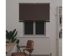Venecijos žaliuzės Tamsiai ruda su raštu 150 x 110 cm PVC