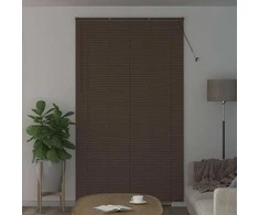 Venecijos žaliuzės Tamsiai ruda su raštu 213 x 140 cm 25 mm PVC
