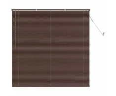Venecijos žaliuzės Tamsiai ruda su raštu 150 x 130 cm PVC