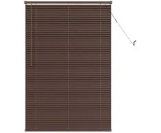 Venecijos žaliuzės Tamsiai ruda su raštu 150 x 70 cm PVC