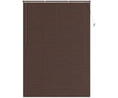 Venecijos žaliuzės Tamsiai ruda su raštu 213 x 130 cm PVC