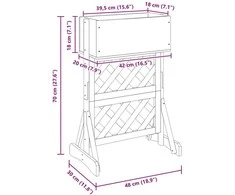 Vertikalus sodinimo trellis Oranžinė 48 x 30 x 70,5 cm