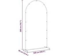 Vestuvinis Arklys Auksinė 100 x 39 x 200 cm Plienas