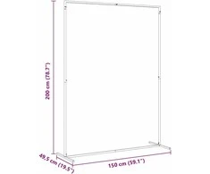 Vestuvinis Arklys Auksinė 150 x 49,5 x 200 cm Plienas