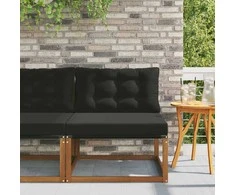 Lauko Vidurinis Sofa Kietasis akacijos medis ir Textilene