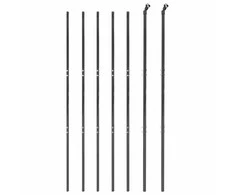 Vielinė tinklinė tvora, antracito, 1,4x10m, plienas